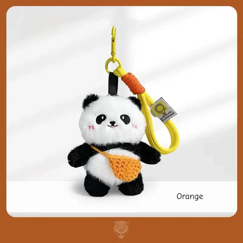 Cute Plush Panda with Mini Crossbody Bag Charm & Keychain