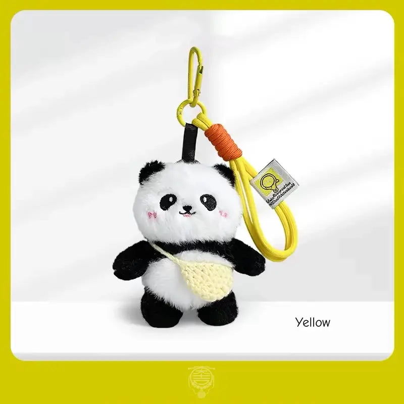Cute Plush Panda with Mini Crossbody Bag Charm & Keychain