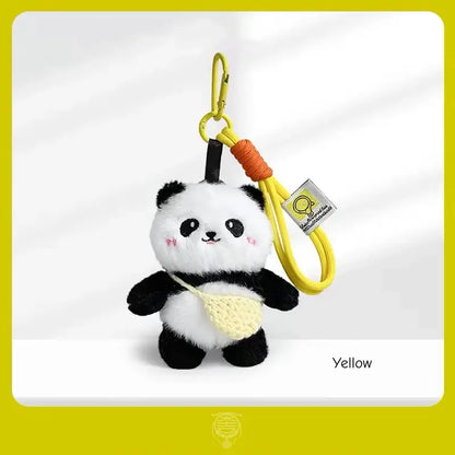 Cute Plush Panda with Mini Crossbody Bag Charm & Keychain
