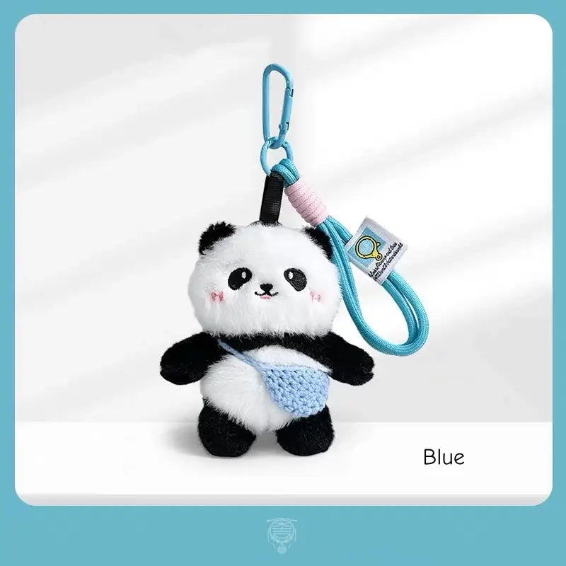 Cute Plush Panda with Mini Crossbody Bag Charm & Keychain