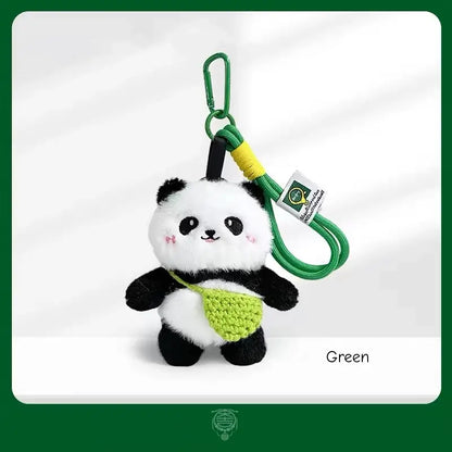 Cute Plush Panda with Mini Crossbody Bag Charm & Keychain