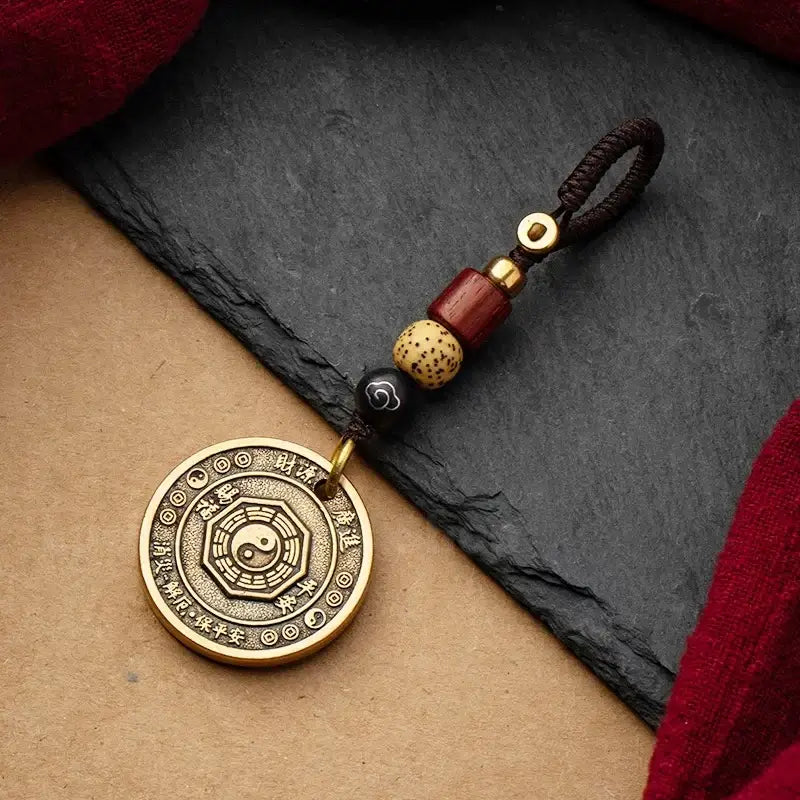 Chinese Zodiac Solid Pure Brass Keychain Protection Charm-LuckyCharms.Shop