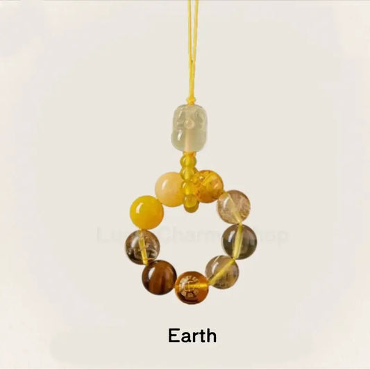 Mount Putuo Blessing Pixiu Five Elements WUXING Crystal Pendant FENGSHUI-LuckyCharms.Shop