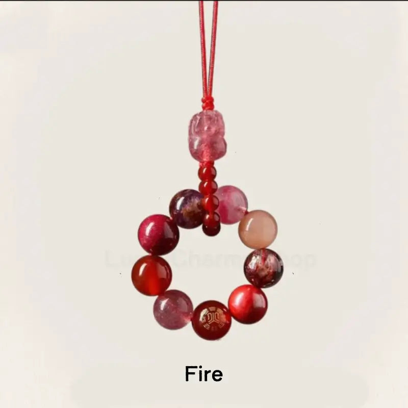 Mount Putuo Blessing Pixiu Five Elements WUXING Crystal Pendant FENGSHUI-LuckyCharms.Shop
