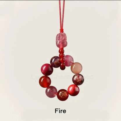 Mount Putuo Blessing Pixiu Five Elements WUXING Crystal Pendant FENGSHUI-LuckyCharms.Shop