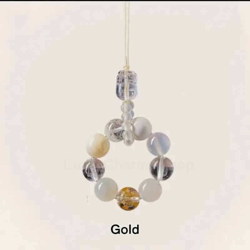 Mount Putuo Blessing Pixiu Five Elements WUXING Crystal Pendant FENGSHUI-LuckyCharms.Shop