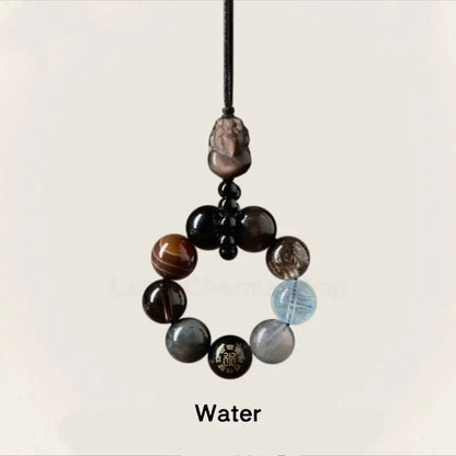 Mount Putuo Blessing Pixiu Five Elements WUXING Crystal Pendant FENGSHUI-LuckyCharms.Shop