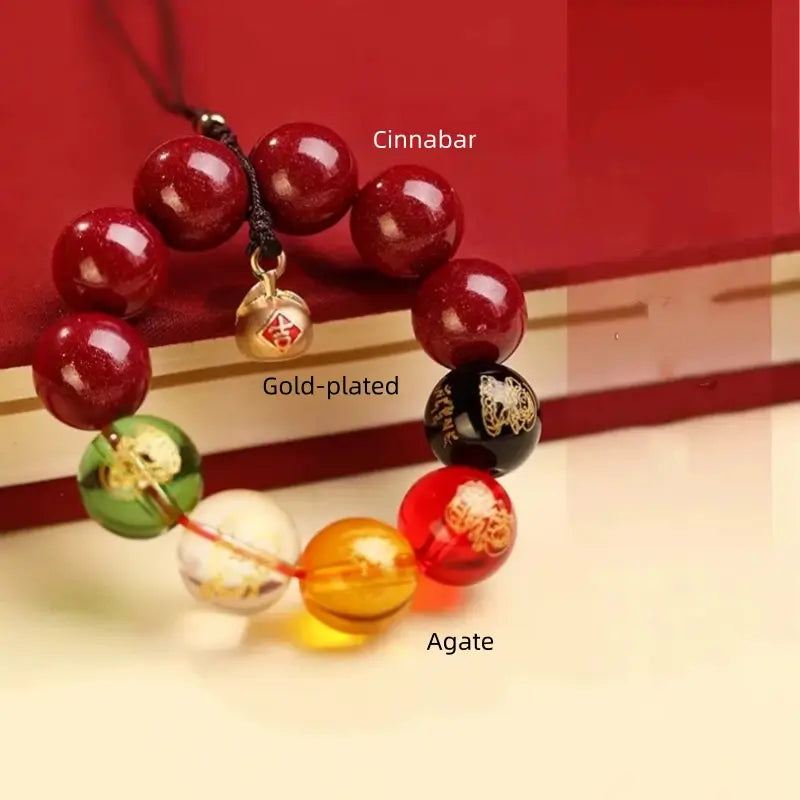 霊隠寺御神徳辰砂鈴お守り｜五福神、五行瑪瑙、車・バッグのお守り