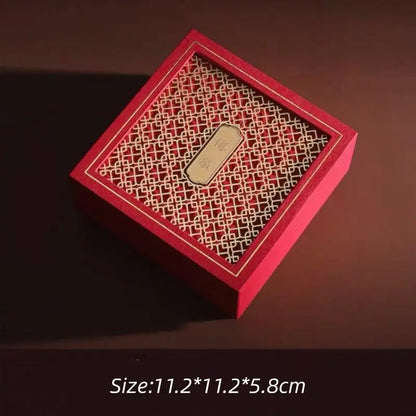 Chinese-Style Hollowed Mortise and Tenon Pattern Jewelry Gift Box-LuckyCharm.Shop