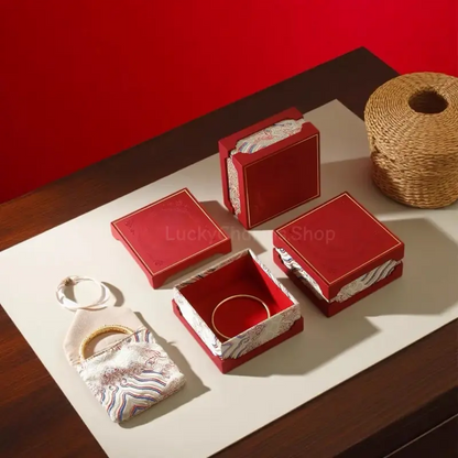 ヘリテージ ブロケード刺繍ジュエリーボックス＆トラベルポーチセット