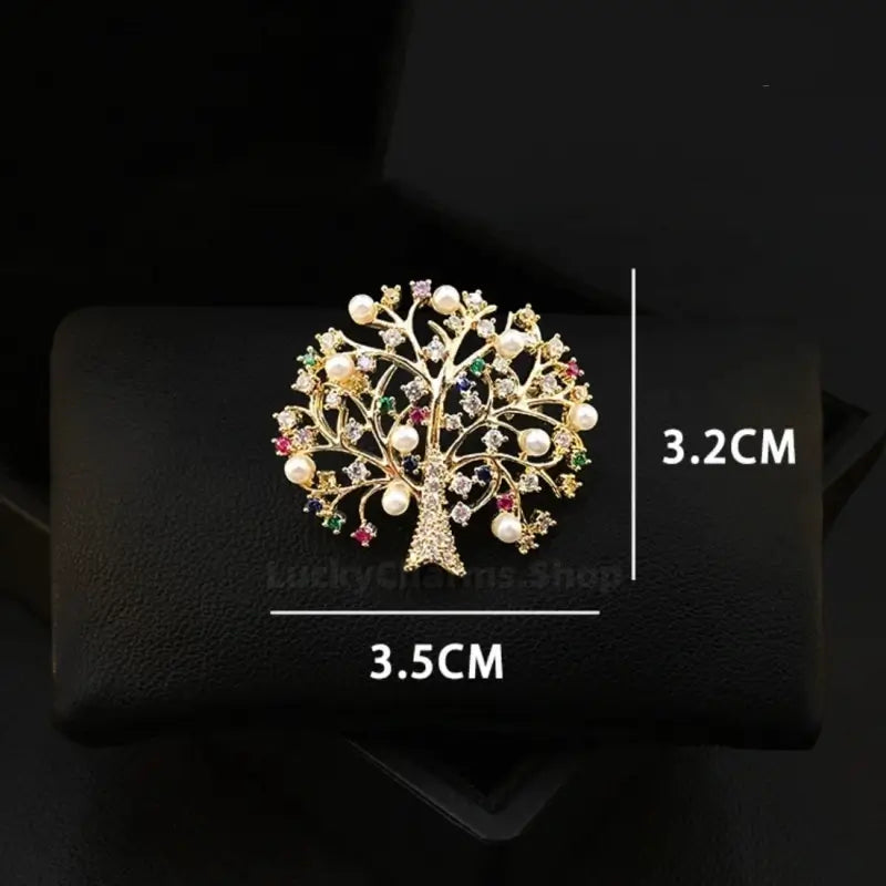 Lucky Money Tree Colorful Brooch - Auspicious Accessory-LuckyCharms.Shop