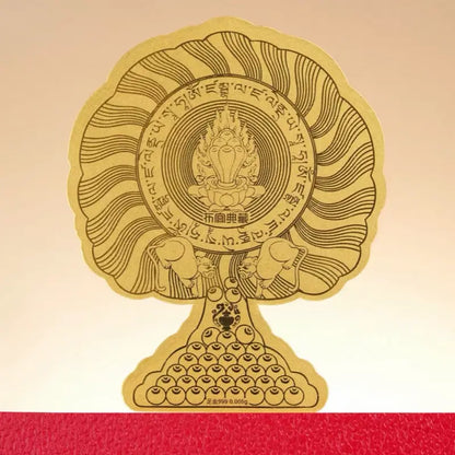 Potala Sanctuary Tibetan Wealth Tree 24K Pure Gold Phone Decal