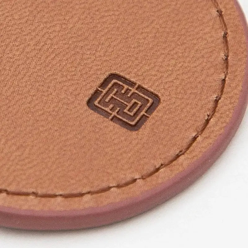 Chinese Zodiac Leather Oracle Bone Script Keychain-LuckyCharms.Shop