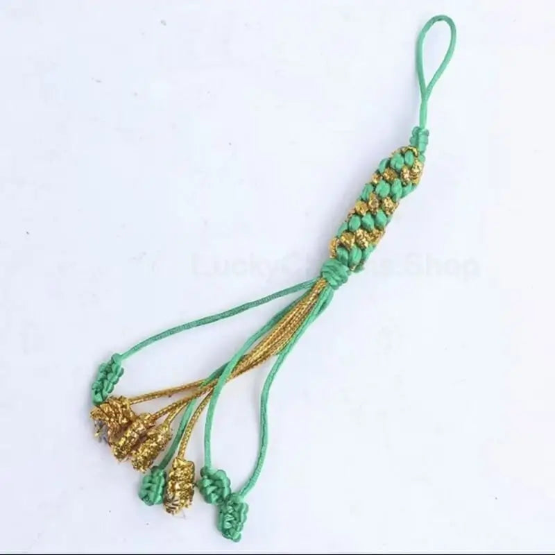 Tibetan-Style Handwoven Pineapple Vajra Knot Pendant for Protection & Luck-LuckyCharms.Shop