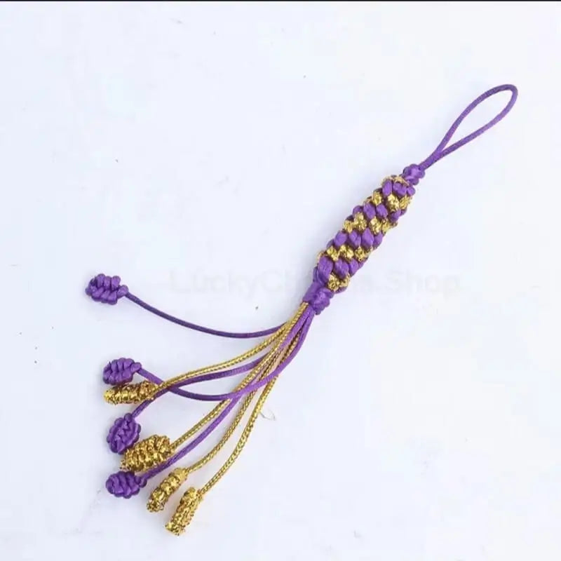 Tibetan-Style Handwoven Pineapple Vajra Knot Pendant for Protection & Luck-LuckyCharms.Shop