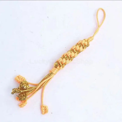 Tibetan-Style Handwoven Pineapple Vajra Knot Pendant for Protection & Luck-LuckyCharms.Shop