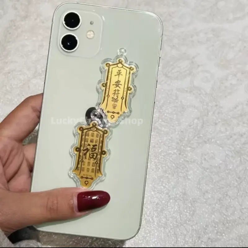 999 Pure Gold Phone Sticker | 3 Styles (Peace Talisman/Wealth Talisman/Luck Turning Talisman), 2mg/Piece-LuckyCharms.Shop