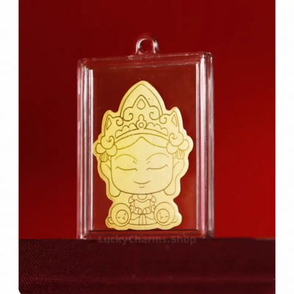Dunhuang Academy Zodiac Guardian Buddha Gold Phone Sticker | 999 Pure Gold 2mg, Oil Pressure Craft, Authorized Certificate, Gift Box Package-LuckyCharms.Shop