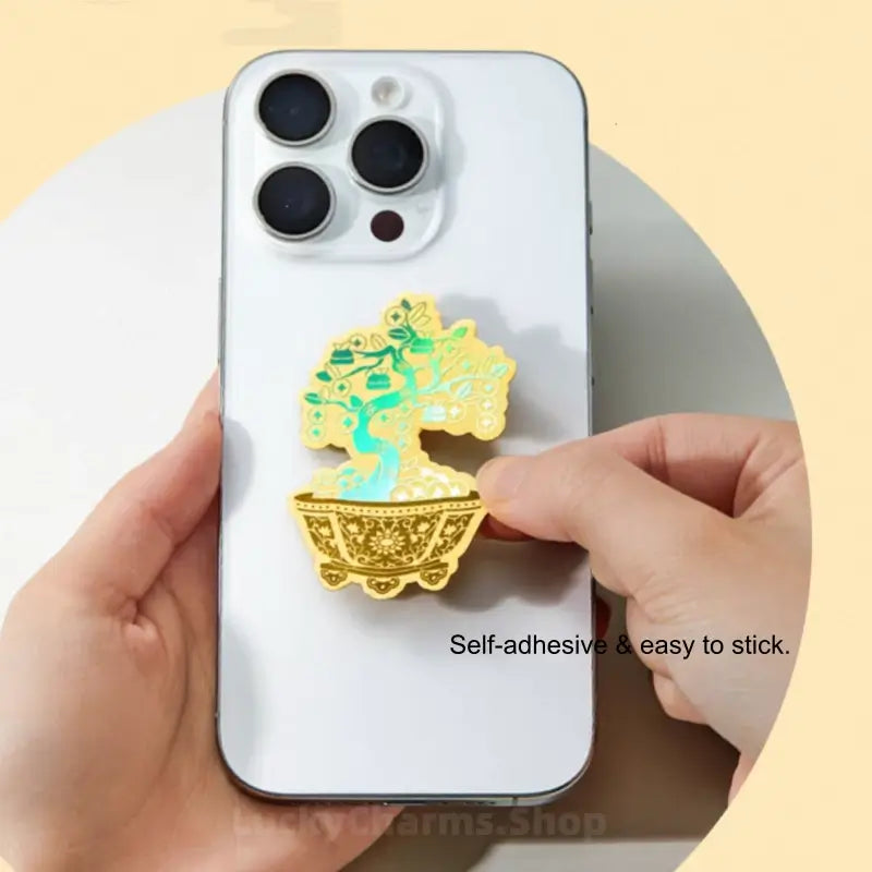 money tree phone Money Tree 999 Pure Gold Phone Sticker