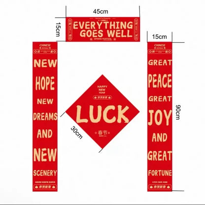 2026 Horse Year Couplets | Multiple Blessings PP Paper Festive Decor-LuckyCharms.Shop
