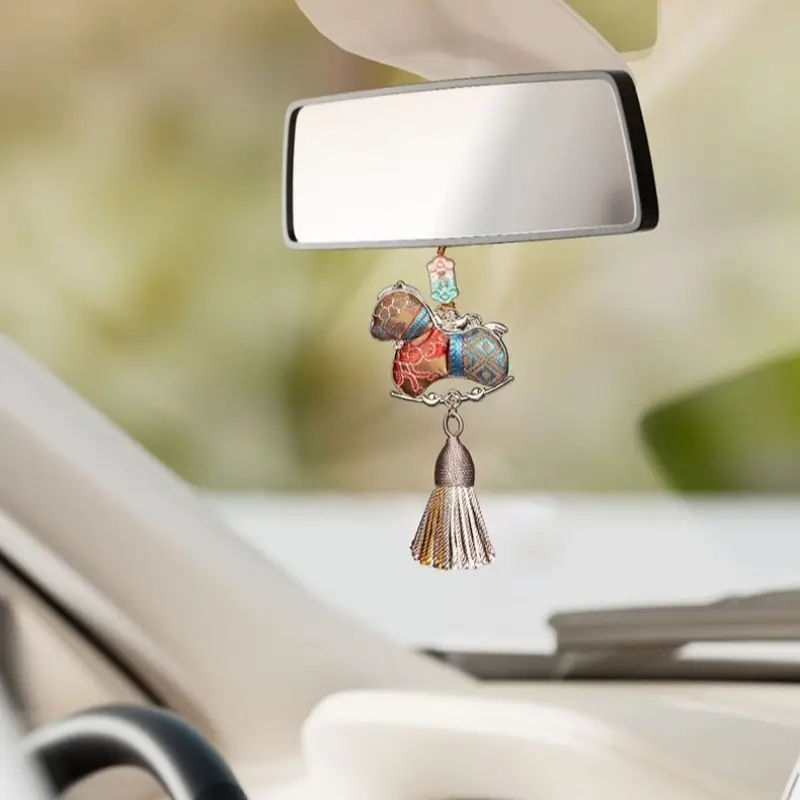 Mount Putuo Blessed Song Brocade Horse Pendant | Chinese Intangible Heritage, Lucky Horse Charm