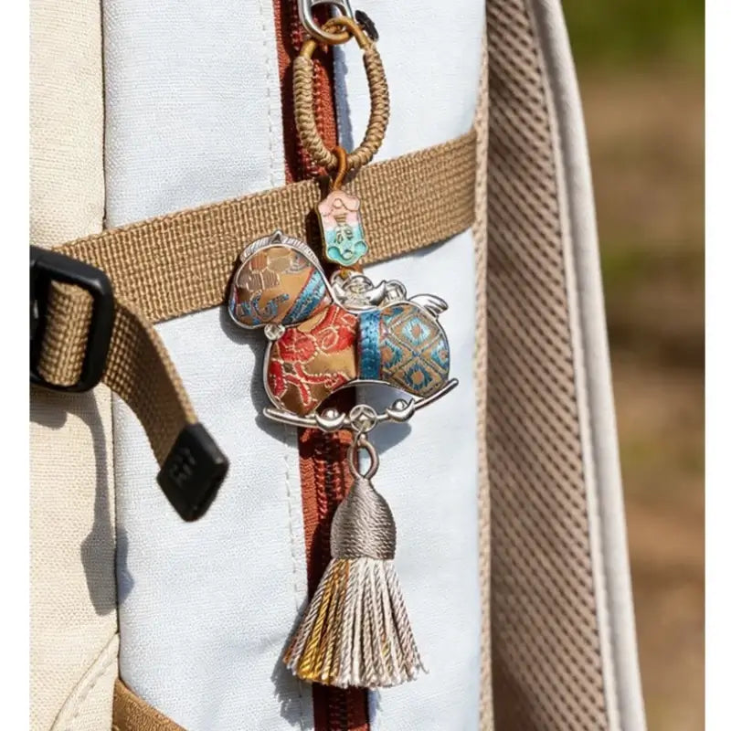 Mount Putuo Blessed Song Brocade Horse Pendant | Chinese Intangible Heritage, Lucky Horse Charm