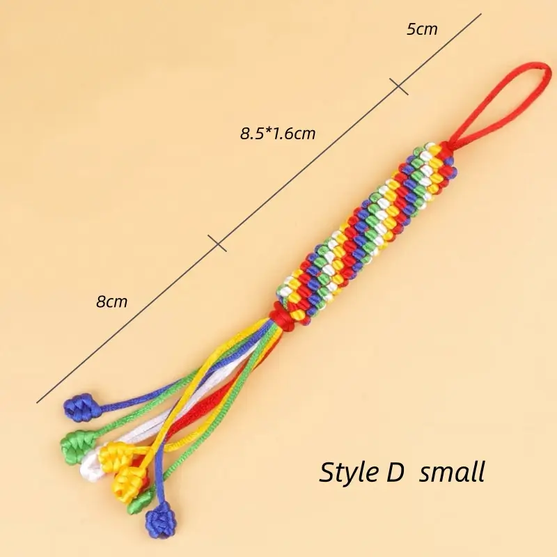 Kumbum Monastery Enpowered Tibetan-Style Five-Color Auspicious Knot Pendant | Tibetan Cultural Gift-LuckyCharms.Shop