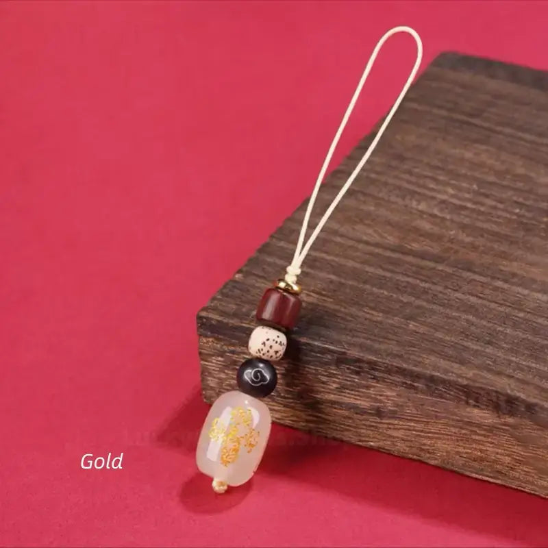 五行天然瑪瑙キーホルダー＆携帯チャーム｜バランスと幸運を願う5色のカスタムエネルギータリスマン、手編み