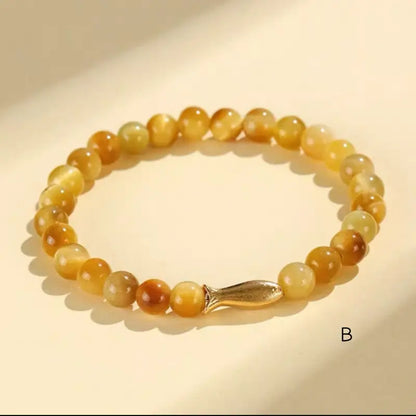 Mount Wutai Blessed Golden Tiger’s Eye Wealth & Protection Bracelet