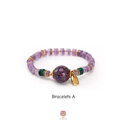 Intangible Heritage Lacquer Bead & Rose Pink Quartz Bracelet & Necklace