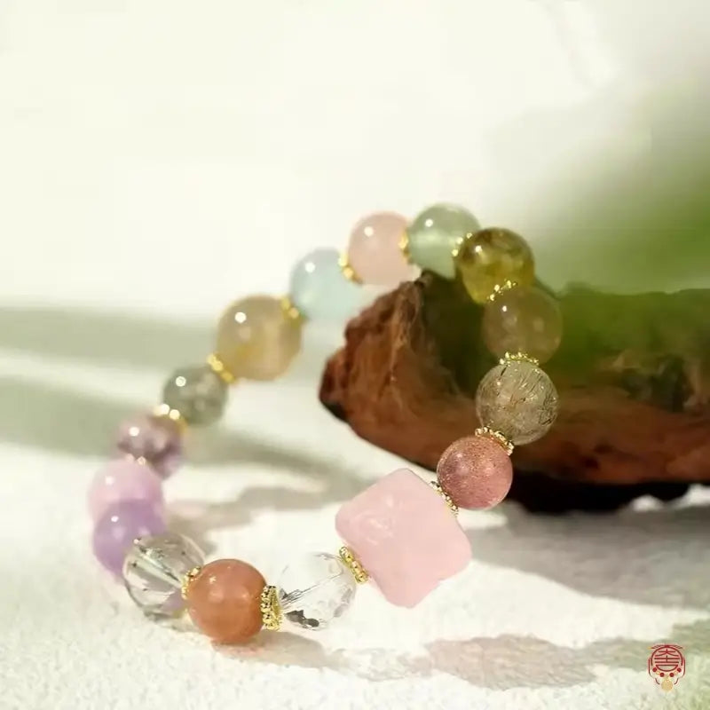 Mount Wutai Blessed Natural Multi-Gemstone "Endless Vitality" Bracelet