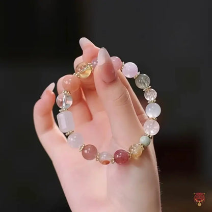 Mount Wutai Blessed Natural Multi-Gemstone "Endless Vitality" Bracelet