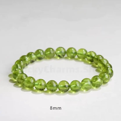 Natural Peridot Green Beaded multi-strand Bracelet for Success Love Health-LuckyChams.Shop