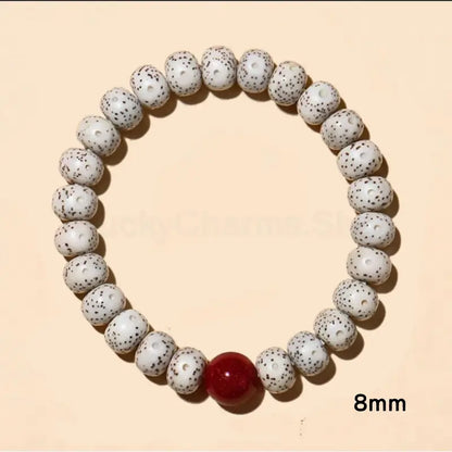 Putuo Blessing Star-Moon Bodhi, Cinnabar & Jade Fortune Bead Bracelet-LuckyCharms.Shop