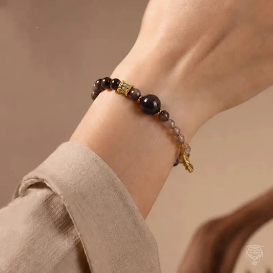 Five Elements Natural Gemstone Bracelet - Quartz, Agate & Moonstone