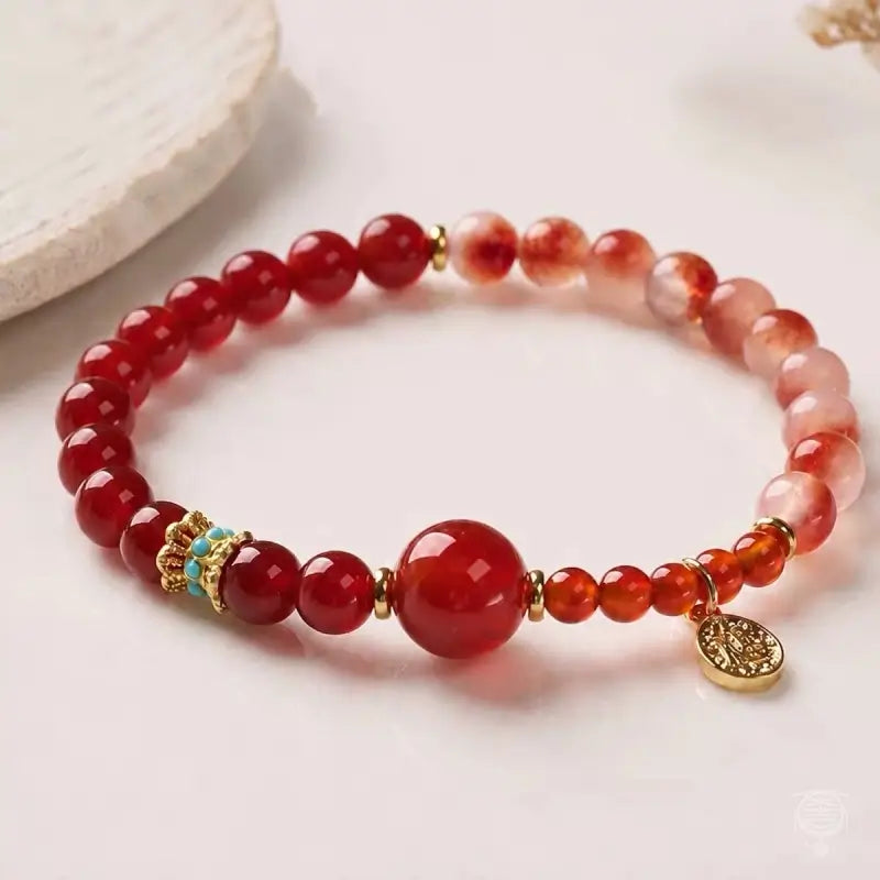 Bracelet en pierres naturelles Cinq Éléments - Quartz, Agate & Pierre de lune