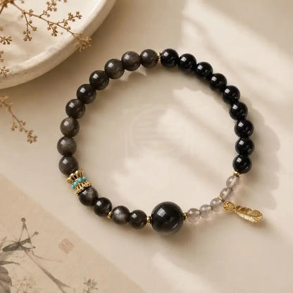 Bracelet en pierres naturelles Cinq Éléments - Quartz, Agate & Pierre de lune