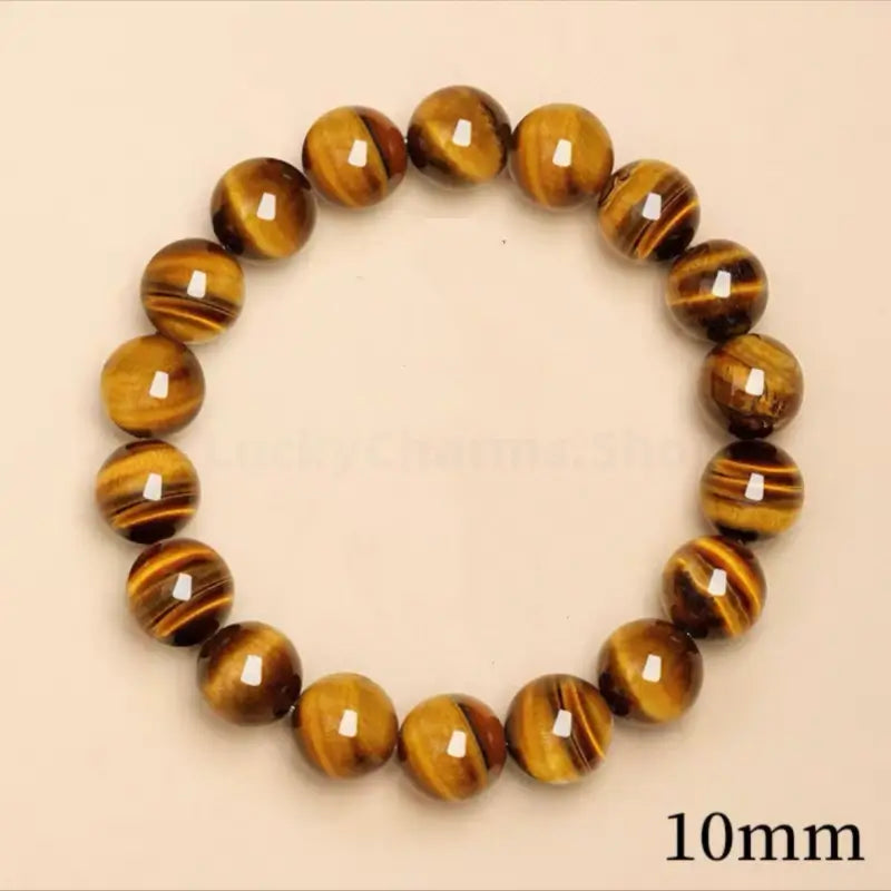 Lingyin Temple Blessed Natural Yellow Tiger's Eye Success & Fortune Bracelet-LuckyCharms.Shop