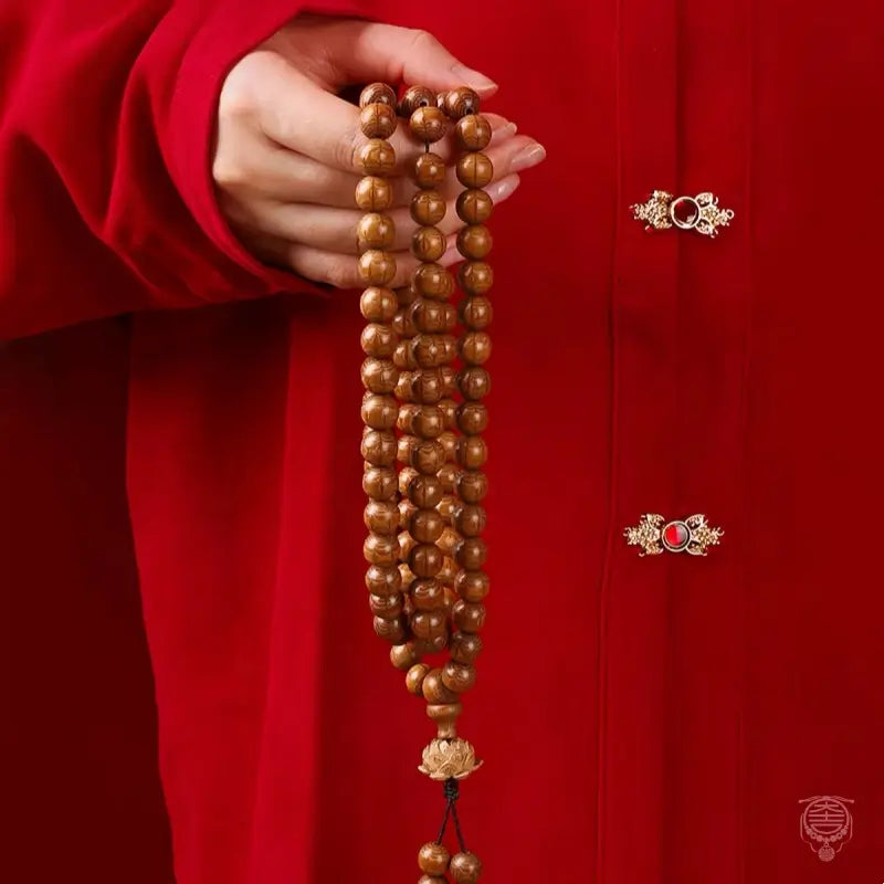 Mountain Heritage 108 Dragon Wood Mala - Six & Nine Ridge Options