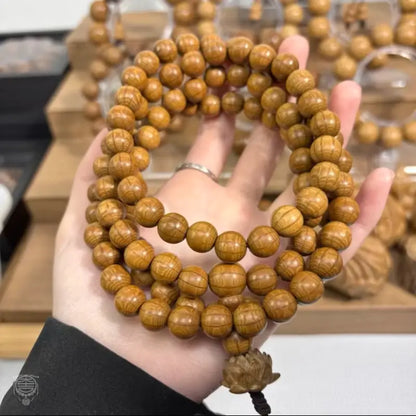 Mountain Heritage 108 Dragon Wood Mala - Six & Nine Ridge Options
