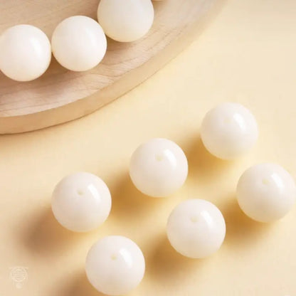 Minimalist White Bodhi Seed 108 Mala - Hand-Polished Natural Strand
