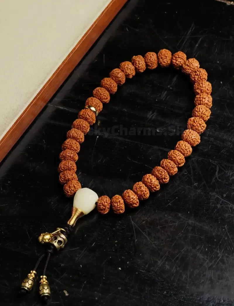Men's Vajra Bodhi Seeds Handheld Buddhist Prayer Success & Luck Bracelet-LuckyCharms.Shop