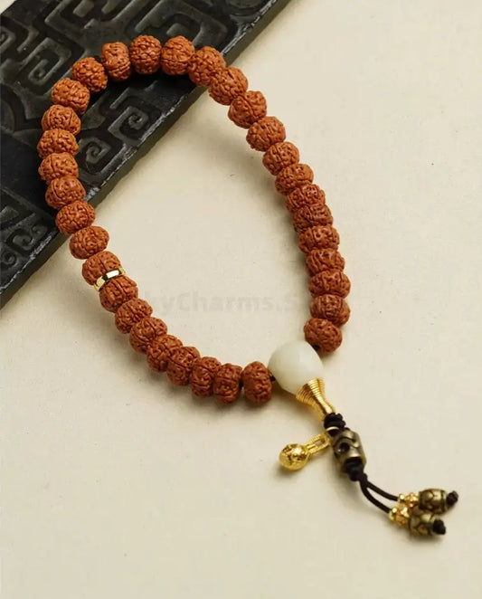 Men's Vajra Bodhi Seeds Handheld Buddhist Prayer Success & Luck Bracelet-LuckyCharms.Shop