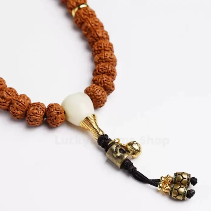 Men's Vajra Bodhi Seeds Handheld Buddhist Prayer Success & Luck Bracelet-LuckyCharms.Shop