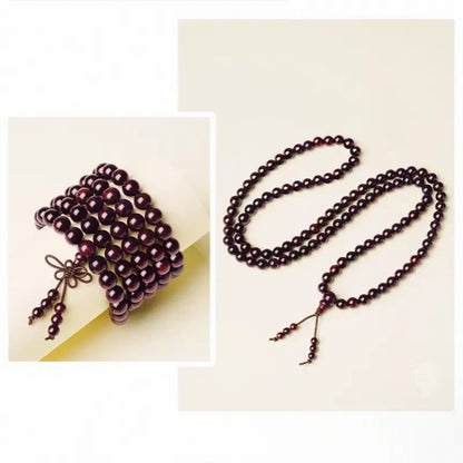 Imperial Heritage 108 Red Sandalwood Mala - Tassel Edition
