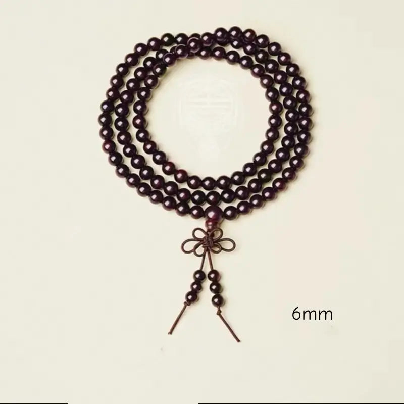 Imperial Heritage 108 Red Sandalwood Mala - Tassel Edition