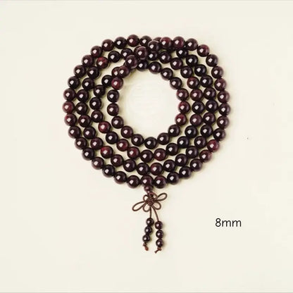 Imperial Heritage 108 Red Sandalwood Mala - Tassel Edition