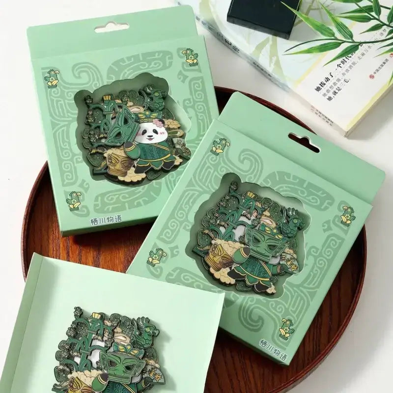 Panda Huahua Series Face-Changing Refrigerator Magnet-LuckyCharms.Shop