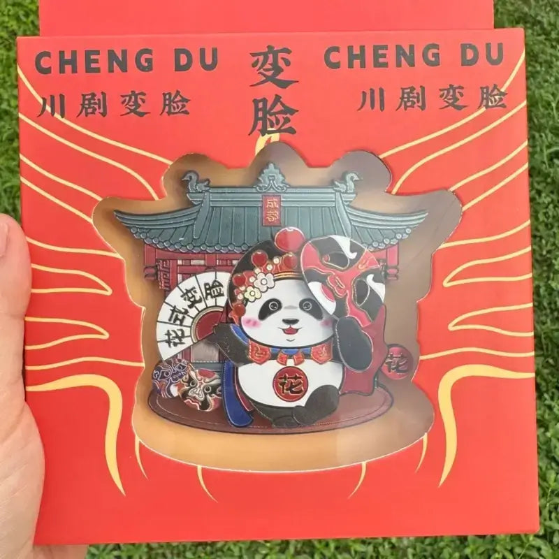 Panda Huahua Series Face-Changing Refrigerator Magnet-LuckyCharms.Shop