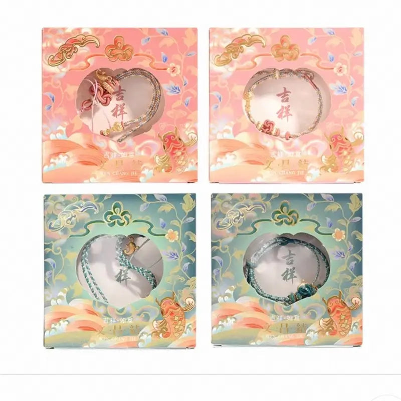 National Museum Auspicious Ruyi & Wenchang Knot Hanging Cord Bracelet-LuckyCharms.Shop